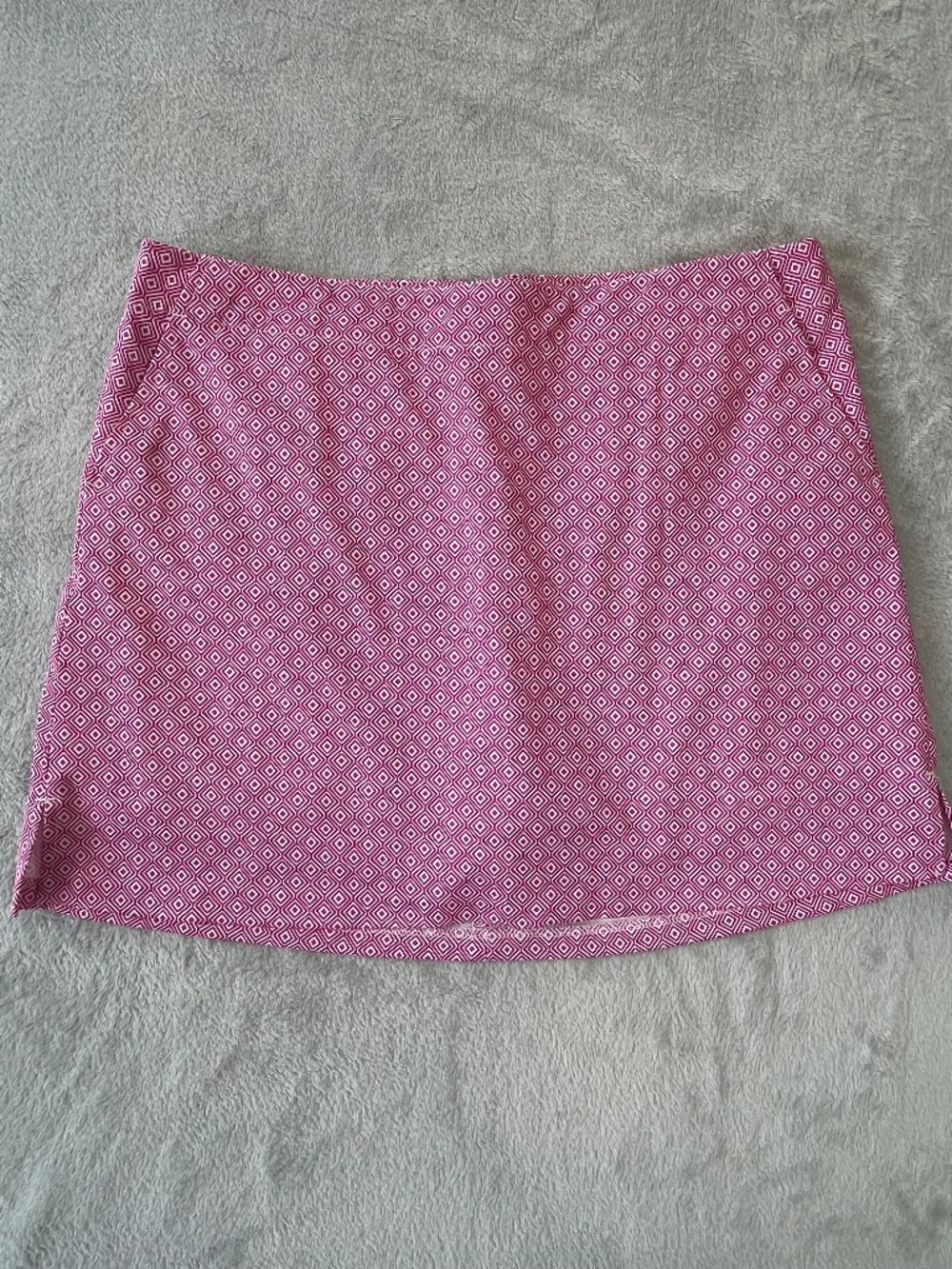Pink Geometric Pattern Lady Hagen Skort sz 16 Golf Work Brunch Casual Weekend